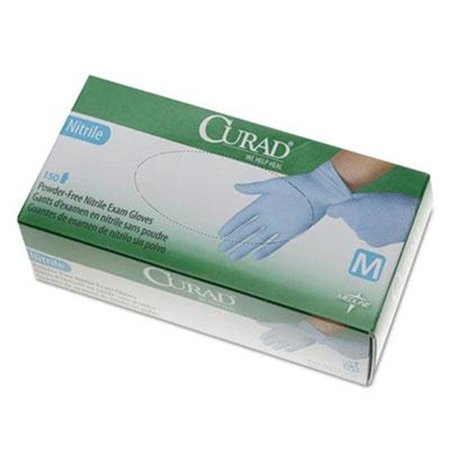 CURAD Nitrile Exam Gloves, Powder-Free, M CUR9315